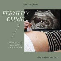 Fertility clinic Instagram post template