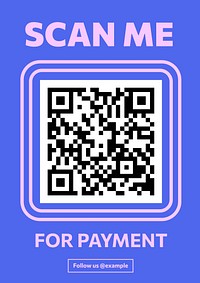 Scan me poster template