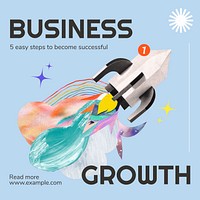 Business growth Instagram post template  