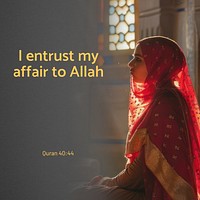 Islam & Quran  quote Instagram post template