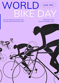 Bike club  poster template