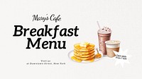 Breakfast menu   blog banner template