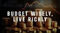 Budget wiseley quote blog banner template