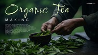 Tea making blog banner template  