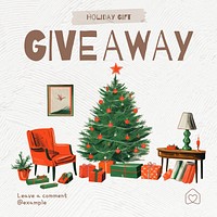 Giveaway Instagram post template