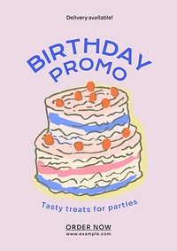 Birthday promo  poster template