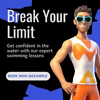 Break your limit Instagram post template