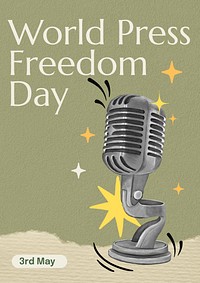 World Press Freedom Day  poster template