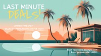 Hotel deals  blog banner template