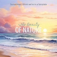 Nature book Instagram post template