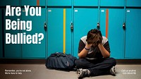 Bullying blog banner template  