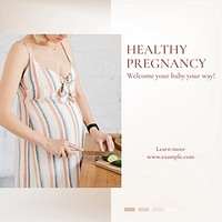 Pregnancy clinic Instagram post template