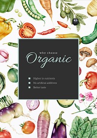 Organic blog poster template & design