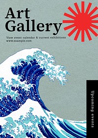 Art gallery events  & design poster template