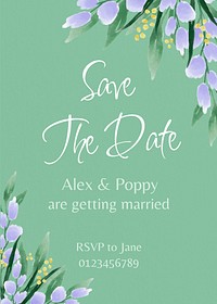 Save the date template  design