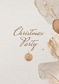 Christmas party poster template