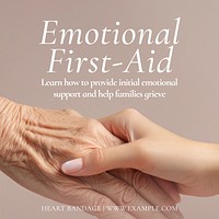 Emotional first-aid Instagram post template