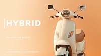 Hybrid car blog banner template