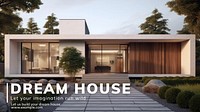 Dream house blog banner template  