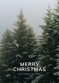 Merry Christmas poster template   & design