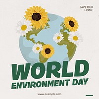 World environment day Instagram post template  