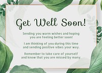 Get well soon template