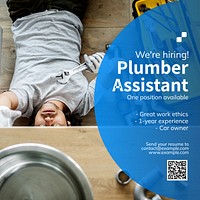 Plumber assistant Facebook post template