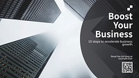 Boost business  blog banner template