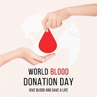 Blood donation Instagram post template