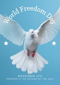 World Freedom Day   poster template