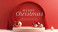 Merry Christmas blog banner template