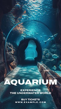 Aquarium Facebook story template