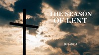 Lent season  blog banner template