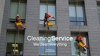 Cleaning service blog banner template