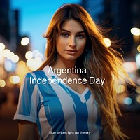 Argentina independence day Facebook post template