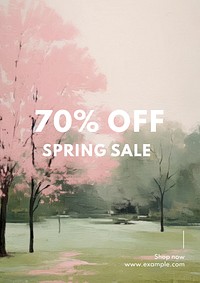 70% sale  poster template