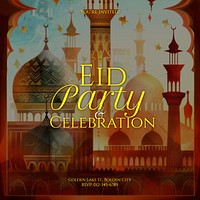 Eid party Instagram post template