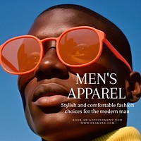 Men's apparel Facebook post template