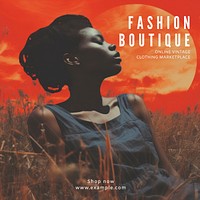 Fashion boutique Instagram post template