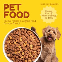 Pet food Instagram post template