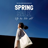 Spring sale Instagram post template