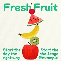 Fruit Instagram post template