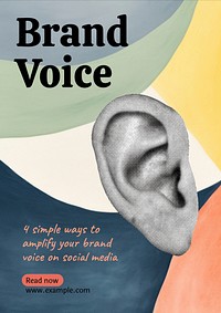 Brand voice poster template