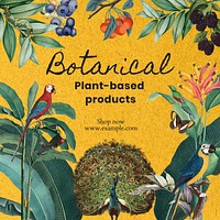 Botanical products Instagram post template