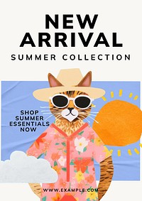 Summer collection poster template