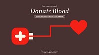 Donate blood blog banner template