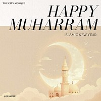 Islamic new year Instagram post template