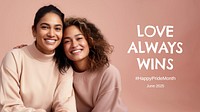 Love always win blog banner template