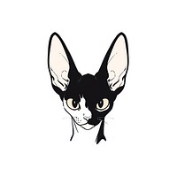 Cornish Rex Cat cat stencil animal.