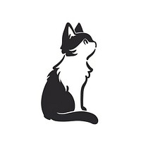 Abyssinian Cat cat silhouette stencil.